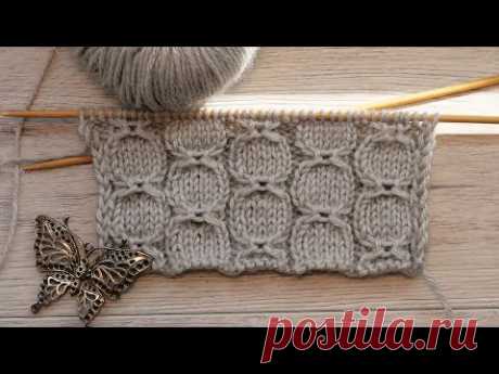 Узор «Восьмерка» спицами 🥨 «Eight» knitting pattern