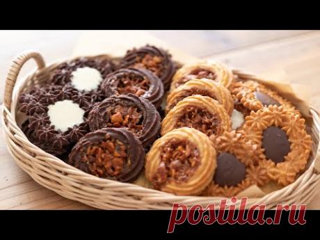 キャラメル・バタークッキーの作り方とラッピング Caramel Butter Cookie(Vanilla & Chocolate)|HidaMari Cooking