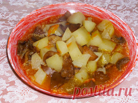 Жаркое с овощами и грибами для постного стола | Poperchi.Ru | Яндекс Дзен
