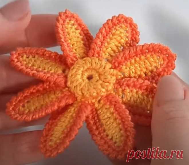 Cute! Sunny Mood! Flower Crochet Pattern/Author's Design