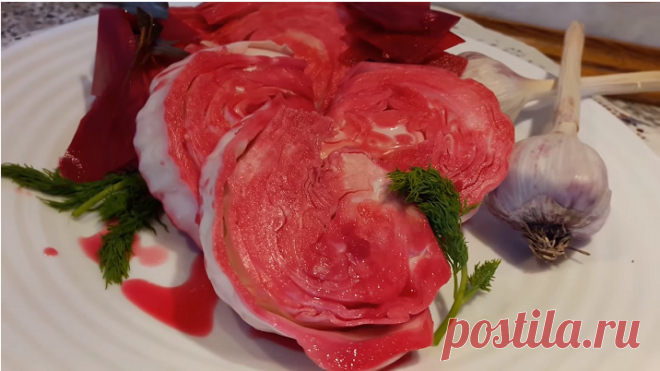 Вкуснейший рецепт капусты, маринованной со свеклой