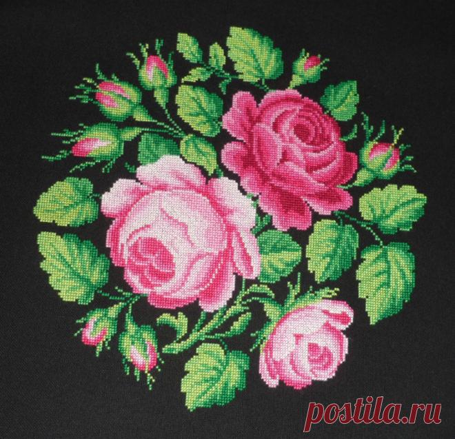 Gallery.ru / Роза, мак и фиалка - Вышивка по старинным схемам - Maarinna