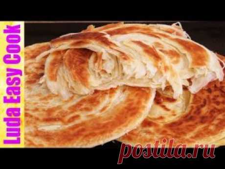 КАТЛАМА самая слоеная и вкусная лепешка на сковороде