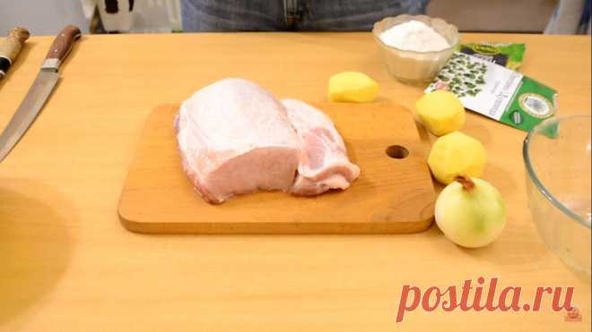 Сытный мужицкий пирог с мясом и картошкой. Простейший рецепт. | ПоедимКА | Яндекс Дзен