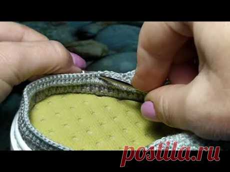 Вязаная обувь для начинающих. урок 12. Пяточка