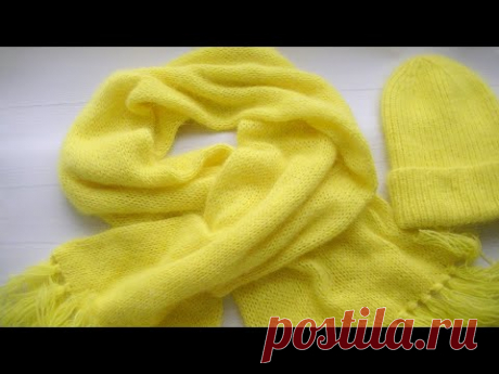 В ТРЕНДЕ ЭТОГО СЕЗОНА - ШАРФЫ, КОТОРЫЕ СТАНУТ НЕЗАМЕНИМЫМ АКСЕССУАРОМ!!!ВЯЖЕМ ШАРФ ПОЛОЙ РЕЗИНКОЙ