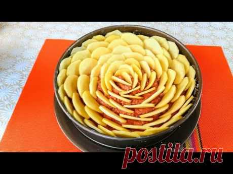 ЭТО ТО ЧТО ВЫ ИСКАЛИ! Картофельная шарлотка - вкусный, сытный и очень красивый пирог!