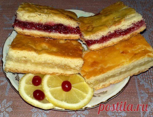 Универсальный рецепт для лимонного и клюквенного пирога.