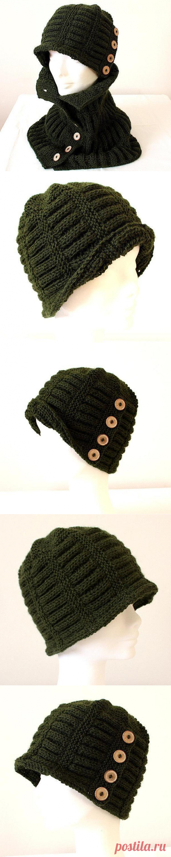 Buttoned Hat #3 | Craftsy