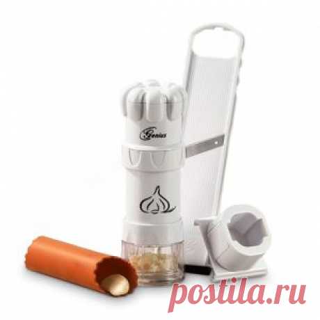 Мельница для чеснока 4 в 1 – купить в Телемагазине Чеснок делает блюда ароматными и обогащает их вкус, но доставляет много хлопот, пока вы его очищаете, давите или режете. Получить кусочки нужного размера не всегда легко — нож режет слишком крупно, а давилка превращает в кашицу. А чесночный запах, который так приятно дополняет еду, становится неуместным, когда въедается в кожу рук, столешницу и посуду! Мельница …