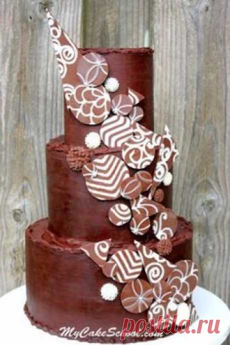 Elegant Chocolate Accents!~MyCakeSchool.com Video Tutorial