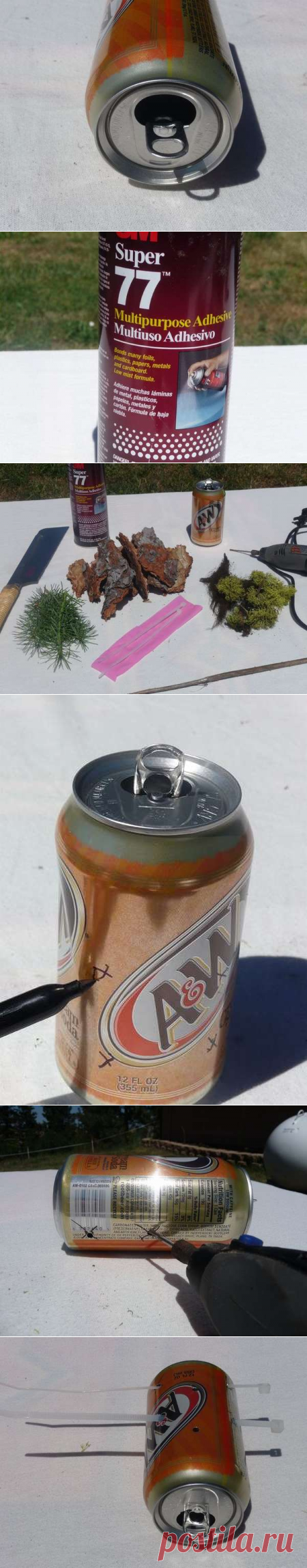 Скворечник из пивной банки