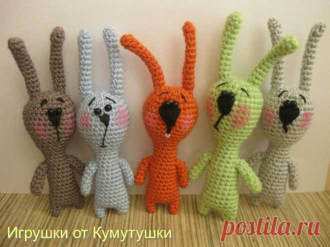 Вязаные чудеса от Марины Чучкаловой : Зайка Миник