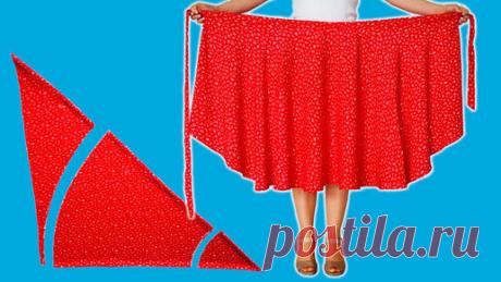 ШИТЬ ПРОСТО | Так просто, что получится даже у тех, кто первый раз взял иголку в руки! Шикарная юбка своими руками всего за пол часа (или меньше)