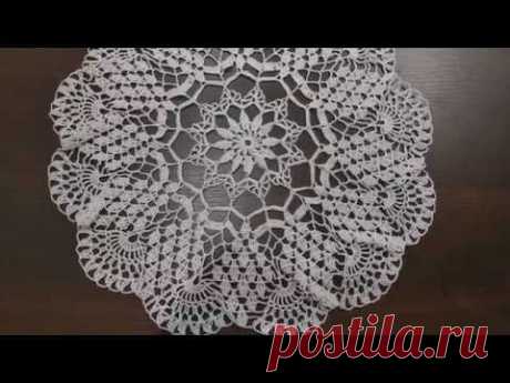 САЛФЕТКА КРЮЧКОМ      часть 1/ Сrochet napkin part 1