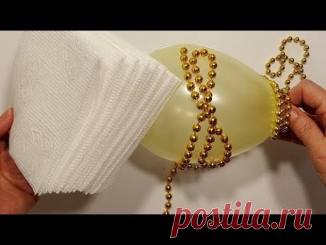 Режем пополам БЕЛЫЕ САЛФЕТКИ! ОТ КРАСОТЫ ГЛАЗ НЕ ОТОРВАТЬ! подарки поделки DIY.идеи на пасху.декор.