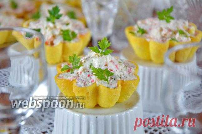 Тарталетки с крабовым мясом рецепт с фото, как приготовить на Webspoon.ru