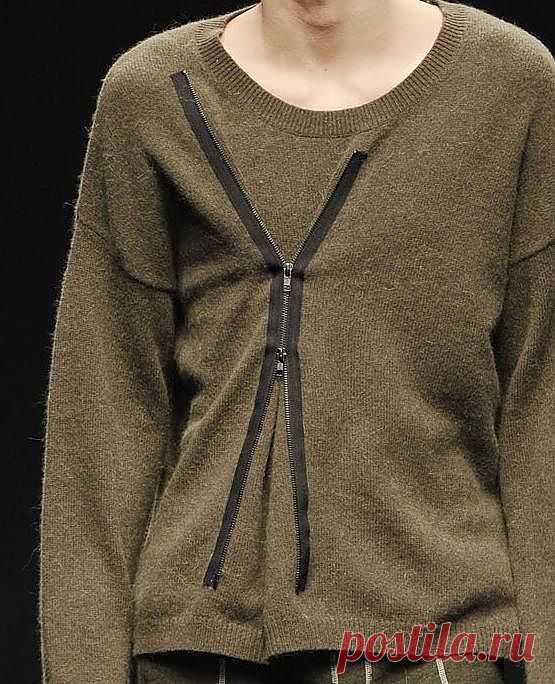 Застежка для свитера / Свитер / Модный сайт о стильной переделке одежды и интерьера