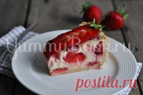 Клубничный тарт со сметаной - пошаговый рецепт с фото