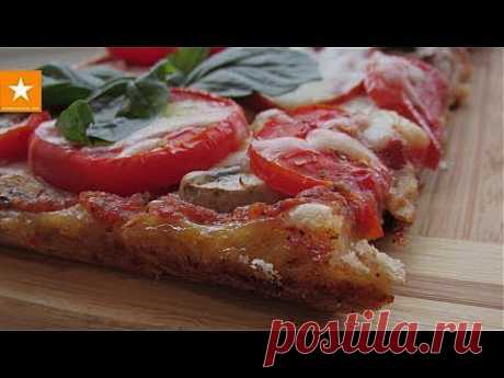 Очень вкусная и быстрая пицца на тесте без дрожжей и яиц. Здоровое питание - YouTube