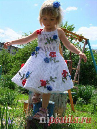 Белое платье крючком от TiKoshka » Ниткой - вязаные вещи для вашего дома, вязание крючком, вязание спицами, схемы вязания