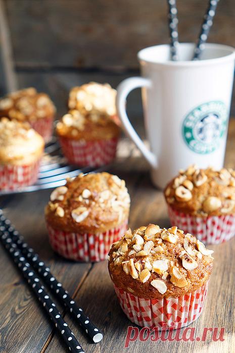Эталонные маффины с грушей и фундуком