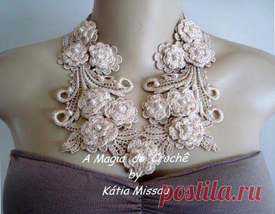 Украшения связанные крючком. Идеи
