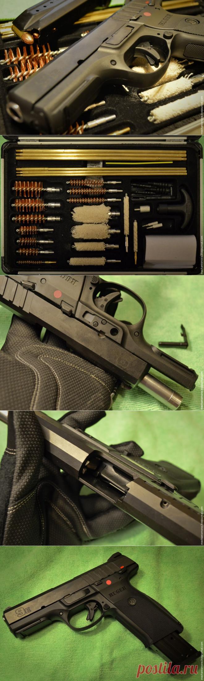 Частичная разборка и чистка пистолета Ругер СР9. (19 фото)
