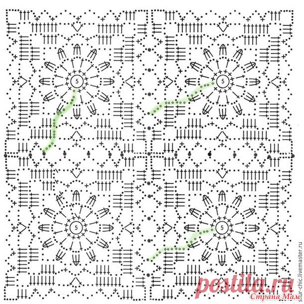 Ажурный белый кардиган. Безотрывное вязание мотивов - Все в ажуре... (вязание крючком) - Страна Мам