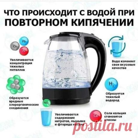 А вы знали? 
Не кипятите воду по второму кругу