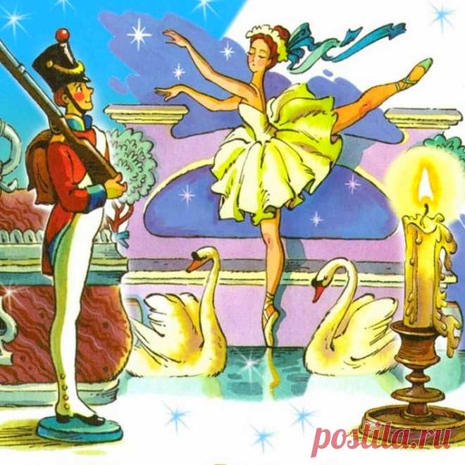 Иллюстрация к аудиосказке для детей "Стойкий оловянный солдатик"