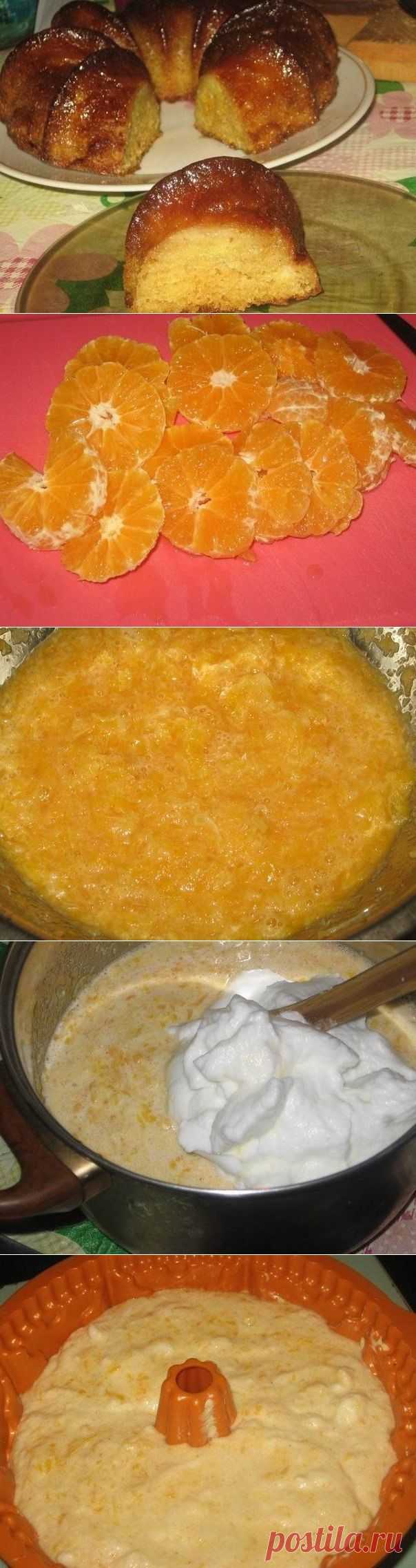 "Мандариновый пирог без муки" - Простые рецепты Овкусе.ру