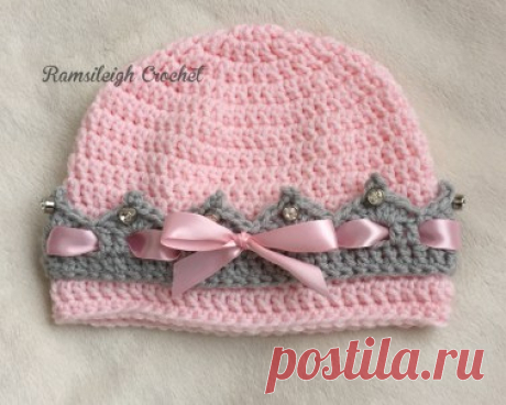 Girly Crown Hat {Free Crochet Pattern} |