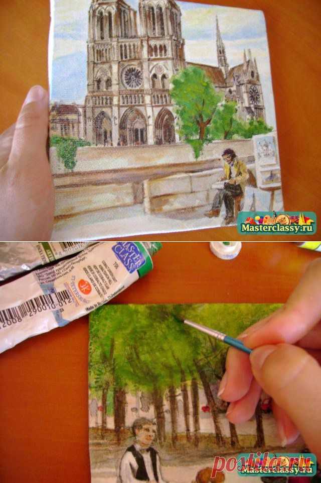 Декупаж картины. Мастер класс с пошаговыми фото