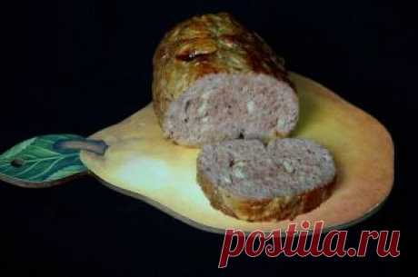 Рулет из рубленого мяса.