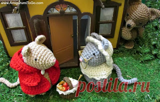 Маленький Красный Езда Мыши Бесплатно Структуры ~ Амигуруми Идти