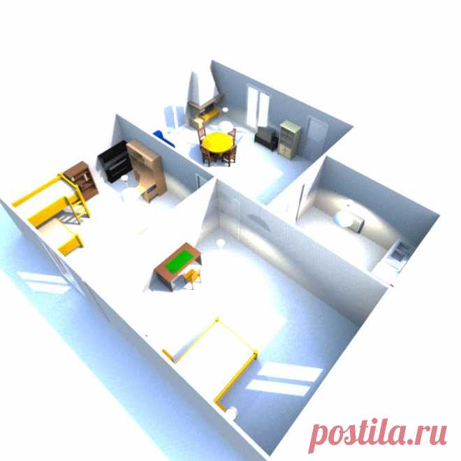 Программа для планировки квартиры Sweet Home 3D. Простая, но функциональная бесплатная программа.