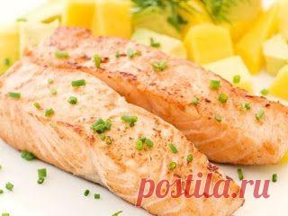 Вкусняшки: Семга на пару с грибным соусом