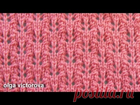 Ажурный узор бабочки Вязание спицами 357