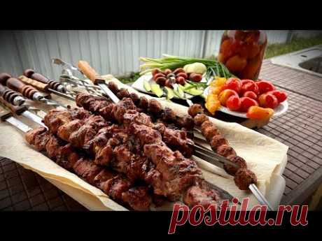 Сочный Шашлык в Секретном Маринаде! Вкуснейшие грибы на мангале.