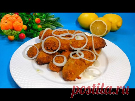Остановиться невозможно! Проверено на муже! Мясные пальчики с хрустящей корочкой и сочные из фарша