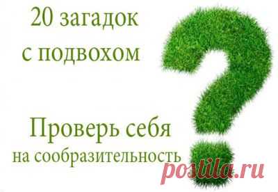 20 самых трудных загадок с подвохом! Делимся с друзьями в соц сетях, пусть тоже поломают мозг...