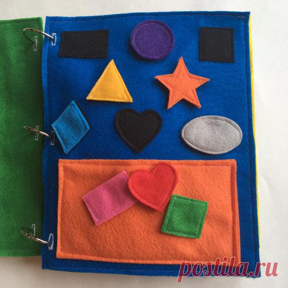 Shape Matching Quiet Book Page Quiet Book от ThePinkPenguinShop