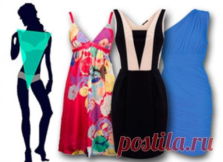 Одежда для разных типов фигур: перевернутый треугольник