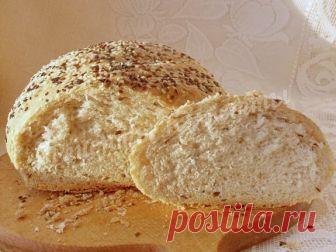 Домашний хлеб из цельнозерновой муки в духовке