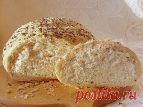 Домашний хлеб из цельнозерновой муки в духовке