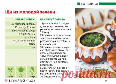 Щи из молодой зелени