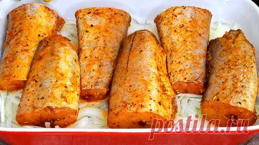 Точно вкуснее лосося, научил еврейский повар! Я всегда буду так готовить рыбу минтай,рецепт удивил! Шикарное приготовления на ЛЮБОЙ ПРАЗДНИК | Yasemin Gotovit | Дзен
