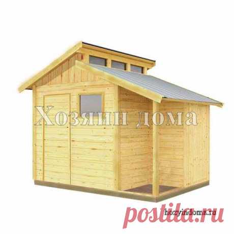 Компактный двухсекционный хозблок с дровником 3х2 метра #хозблок #дровник