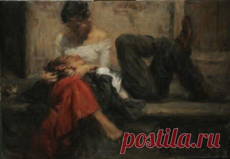 Синтез нежности и страсти в работах американского художника-им / Удивительное искусство